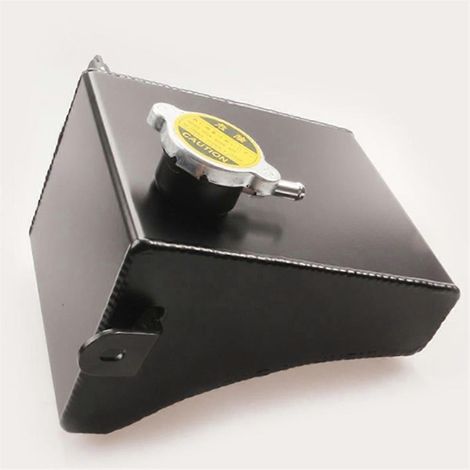 Compatible avec le réservoir de liquide de refroidissement/réservoir auxiliaire de radiateur automobile 240SX S13 1.5L de 1989 à 1994, en aluminium noir. (1/5)