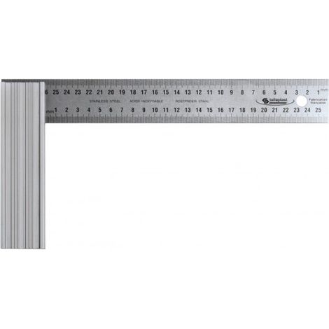 SOFOP TALIAPLAST - Équerre droite lame inox talon aluminium 300mm