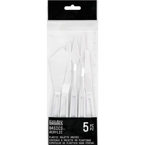 Set de couteaux à palettes - LIQUITEX - 3699371 - 5 pièces - Plastique - Pour peinture acrylique et huile