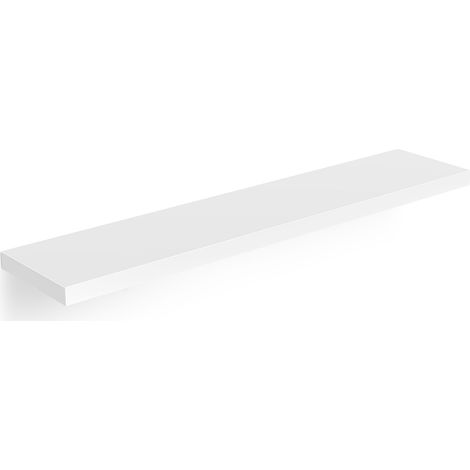 Floating shelf white 90cm - modern wall shelf 15kg capacity