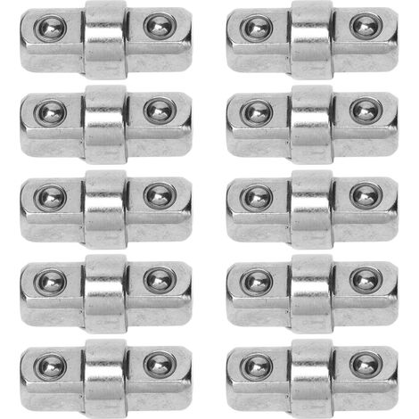 10 Stück 3/8-Zoll-Schraubenschlüsselverbinder Edelstahl Doppelendschlüssel Adapter Konvertierungswerkzeug (1/5)