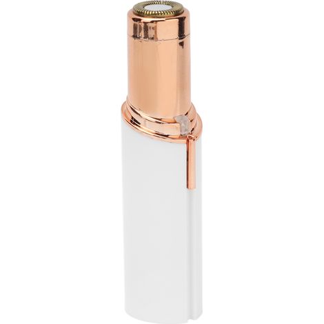 Dame rasoir électrique épilateur lèvre mini rechargeable USB blanc, pile intégrée, livré avec batterie. (1/5)