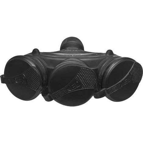 Verlängerungskabelverteiler 3-fach Steckdose mit/ohne 16A 250V IP54 schwarz GN-X3/54 W-01158 (1/5)