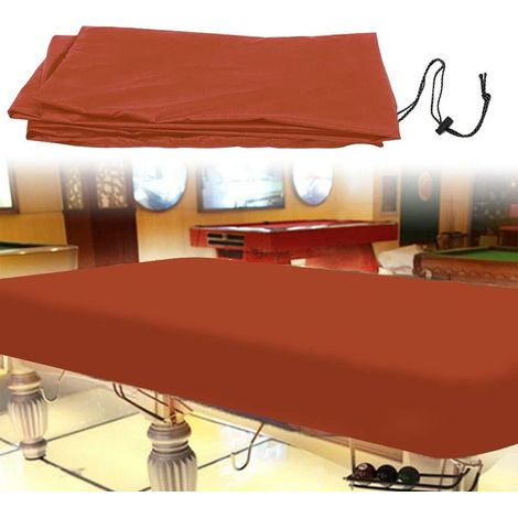 Funda para mesa de billar de 2,4 metros, impermeable y a prueba de polvo, con cordón ajustable. (1/5)