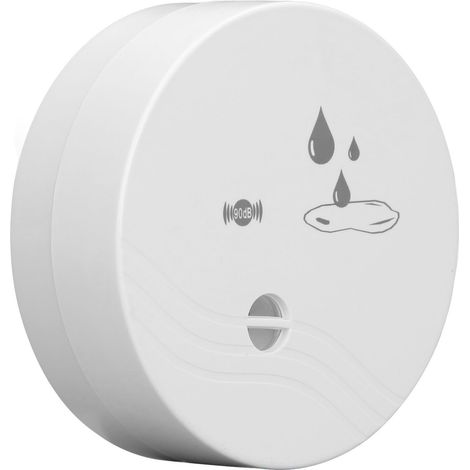 Détecteur de fuite d'eau 100dB alarme sonore capteur anti-inondation étanche pour maison salle de bain (1/5)