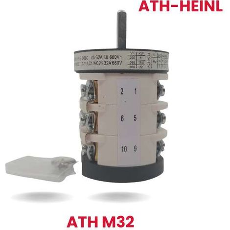 Repuesto ATH-Heinl: Interruptor giratorio de 1 velocidad ATH M32 (1/5)