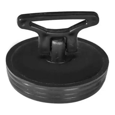 Tappo in gomma nera con maniglia per piletta di scarico lavello ø52 mm BONOMINI