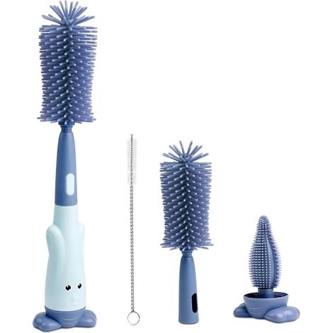 Goupillon - Brosse pour biberon - Nettoyeur de biberon - Accessoires pour l'alimentation au biberon - Accessoires pour bébé (1/5)