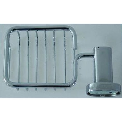 TRADE SHOP - Mensola Bagno Doccia Porta Sapone Saponetta Rettangolare Fissaggio A Muro 52430a -