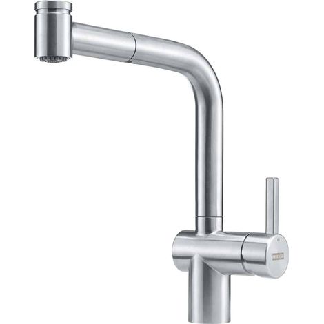 Franke Atlas Neo mitigeur inox avec douchette double jets (1/5)