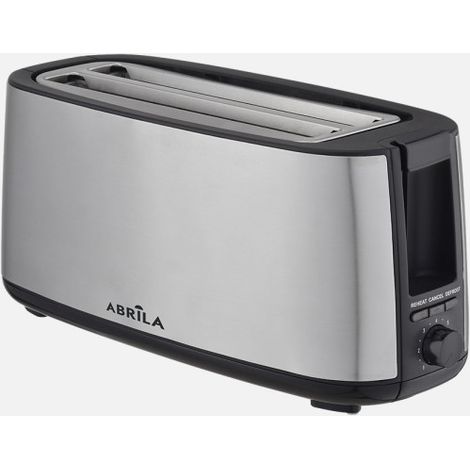 Tostador pan muga 1400w negro/plata 7niv.tostado.descongelacion, apag.automatico,2ranuras,recogemigas 17x38x14,5cm