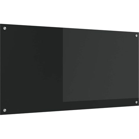 Küchenrückwand Schwarz 120 x 60 cm Gehärtetes Glas (1/5)