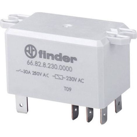 Finder 66.82.8.230.1000 Relè ad innesto 230 V/AC 30 A 2 scambi 1 pz.