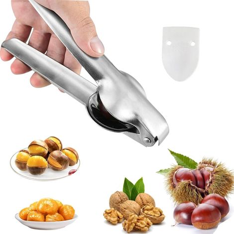 Kastanien Clip, Maronizange, Kastanienöffner – Edelstahl Chestnut Opener Cutter für Kastanien, Walnüsse & Nüsse (1/5)