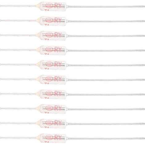 Ulisem10 Pièces Fusible Thermique 10A 250V TF 72-250 ℃ 152 ℃ Fusibles Thermiques de Coupure de Température (1/4)