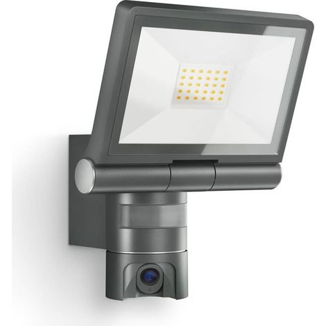 Filiyano – Projecteur LED extérieur 2 – STEINEL XLED CAM2 SC – Projecteur LED extérieur 2 K, Wi-Fi 6, caméra QHD, détecteur de mouvement 180° (portée (1/5)