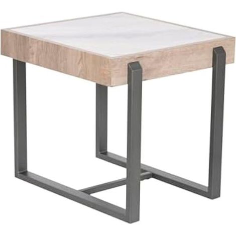 Table d'appoint - HOME ESPRIT - Multicolore - Métal - 50 x 50 cm - Design contemporain (1/2)
