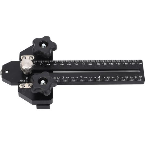 Guide de coupe précis pour scie circulaire, gabarit fin en alliage d'aluminium, accessoires de menuiserie pour découpe bois (1/5)