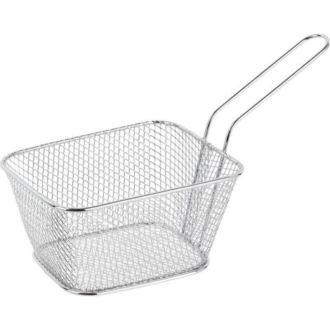 Panier de présentation pour frites en fer style bistrot (23x13,8cm) (1/3)