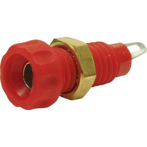 Embase femelle Ø de la broche: 4 mm Cliff CL1452A rouge 1 pc(s) (1/3)