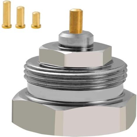 Pair Lot de 1 Adaptateur de vanne de radiateur, adaptateur à filetage fin M30x1,0 à M30x1,5 pour vannes Oventrop 1011445, pour thermostat/vanne de chauffage (1/5)