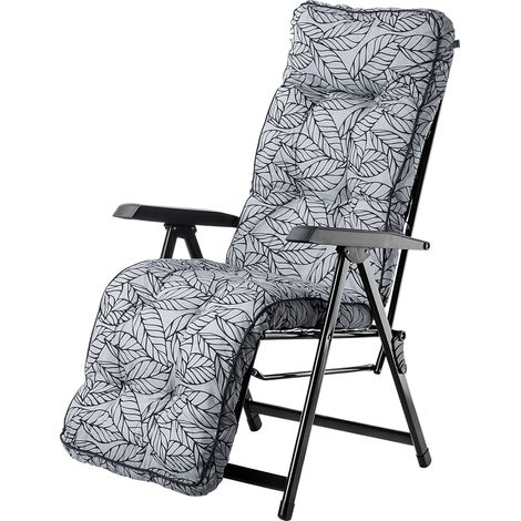 KADAX Sillón de jardín Tumbona de playa Silla turística plegable Terraza ajustable (1/5)