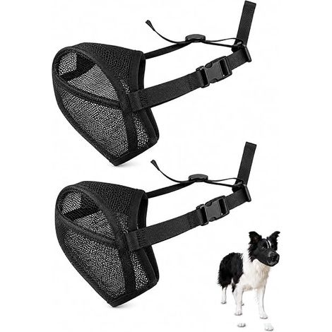 Muselières Chien Taille M Nylon – Noir (1/5)