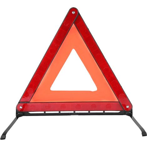 Triangle de détresse réfléchissant pliable pour voiture - panneau d'avertissement de panne et stop (1/5)
