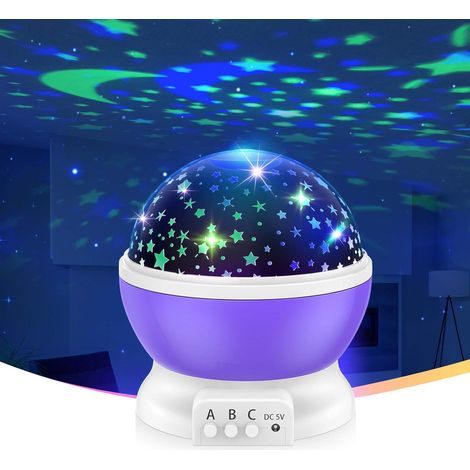 Veilleuse étoilée pour Enfants - Cadeau & Jouet - Chambre/Salon/Fête-Violet-Fei Yu (1/5)