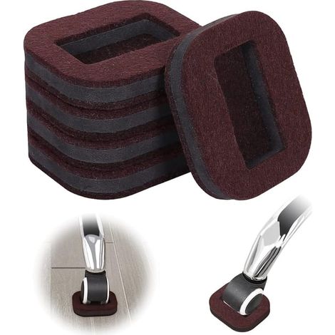 Set di 5 cuscinetti antiscivolo per ruote di sedie, cuscinetti di fissaggio per rotelle di mobili, coppette per ruote di sedie (1/5)