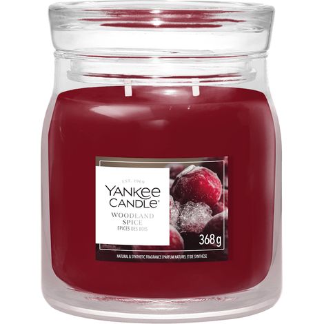Candela Woodland Spice 368g Rosso YANKEE CANDLE