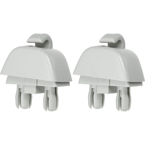 CCYKXA Voiture Plastique Soleil Visière Crochet Clip Retenue pour Volkswagen - 2 Pcs Gris