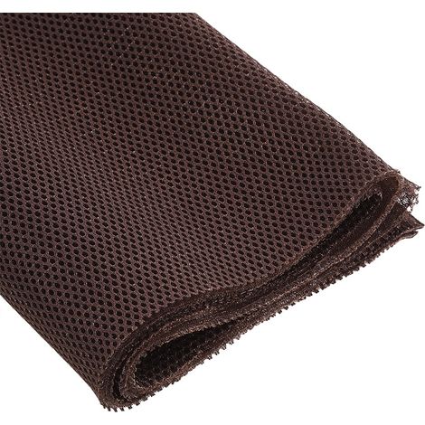 Tissu de protection anti-poussière 1,4 x 0,5 m pour enceintes, grillage acoustique marron (1/5)