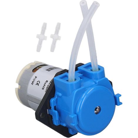 Mini-Schlauchpumpe, kleine Dosierpumpe für Flüssigkeiten in Aquarien und Laboren, 5 W, 60 ml/min, 12 V