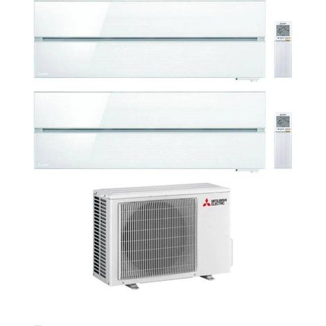 Climatiseur Mitsubishi Dual Split Kirigamine MSZ-LN Blanc 12+12 avec MXZ-3F68VF4 Inverter R-32 Wi-Fi en option Classe A+++