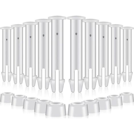 Lot de 12 goupilles de joint de piscine en plastique et joints en caoutchouc, pour piscines hors sol Intex 4,5 m à 7,1 m, série 28270-28272 (12pcs，S,5.5 cm) (1/5)