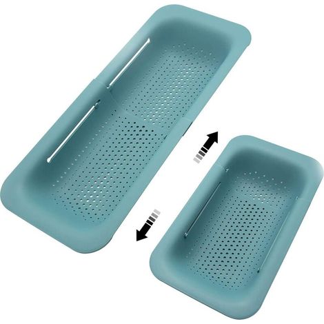Passoires et égouttoirs pliables pour évier, panier à passer au-dessus de l'évier, passoire pliable (verte)
