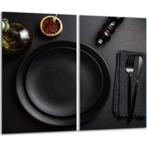 Tablero de corte de vidrio 2x 30x52 cocina (1/5)