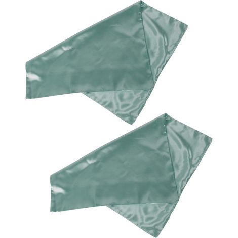 Lot de 2 taies d'oreiller en satin doux 75 x 150D avec fermeture à rabat, vert (1/5)