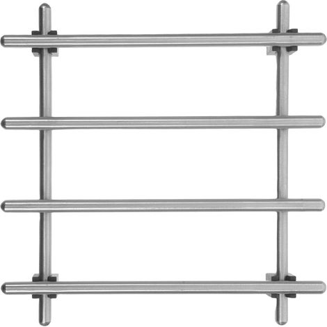 Dessous de plat en inox et caoutchouc, antidérapant, avec support (1/5)
