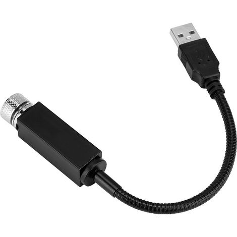 Mini projecteur d'ambiance LED USB pour voiture, plafonnier étoile à lumière rouge