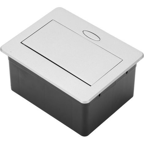 Prise de table encastrable, bloc multiprise escamotable 2 prises US 110-240V pour bureau (1/5)