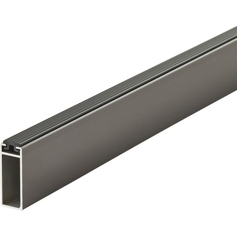 SOTECH Designer Schrankrohr NANO Alu Kleiderstange & optionales Zubehör - Schrankrohr Länge 1000 mm, 32,4x12,2 mm, Titanoptik
