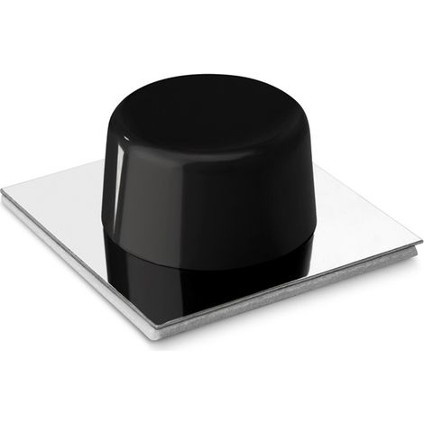 Blíster de 2 topes puerta adhesivo color negro 45x45x18mm 2023-3+ inofix (1/3)