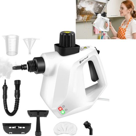 400ml steam cleaner, 9-12min autonomy, with child lock, for kitchen and bathroom