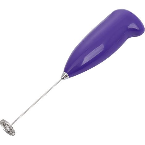 Mousseur à lait violet, livraison en 1 à 6 jours, batteur à œufs électrique portatif en acier inoxydable, mousseur à lait (1/5)