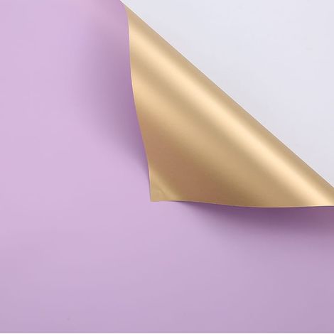Florale Folie „Gloss“ – Lavendel – Blätter 58 x 58 cm – 20 Stück