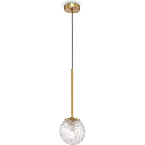 Suspension boule verre Maytoni Ligero Ø15 laiton E27 (1/2)