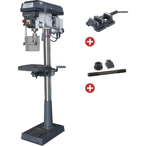 Perceuse à colonne jusque ø 25 mm CM3 750W 400V affichage digital + étau de perçage + jeu de boulons Optidrill D26PRO 400V PACK (1/4)