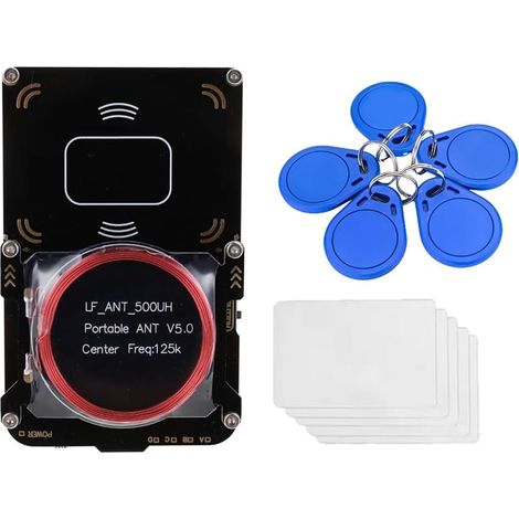 Proxmark3 Lecteur de Carte RFID + 5 Cartes/Porte-Clés IC/ID CUID Écrivain de Clés RFID Duplicateur NFC 5.0 Copieur de Puce Intelligente Programmeur (1/5)